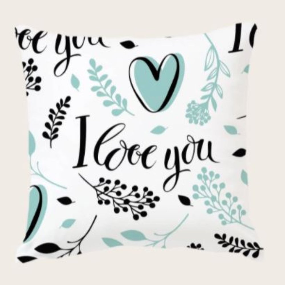 I love you throw pillow